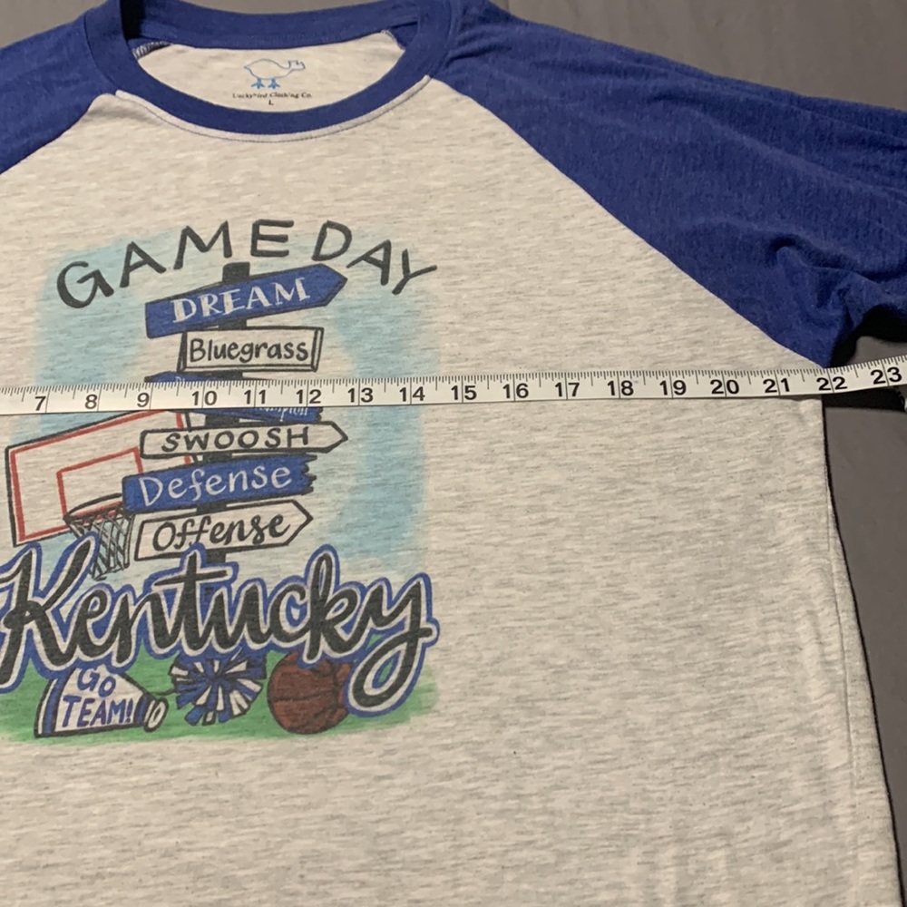 Ladybird Clothing Co. “Kentucky Gameday” 3/4 Sleeve Shirt, GUC, Size Large - Picture 4 of 8